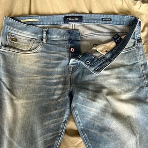 Scotch & Soda Ralston special release Italian fabric light denim men’s jeans